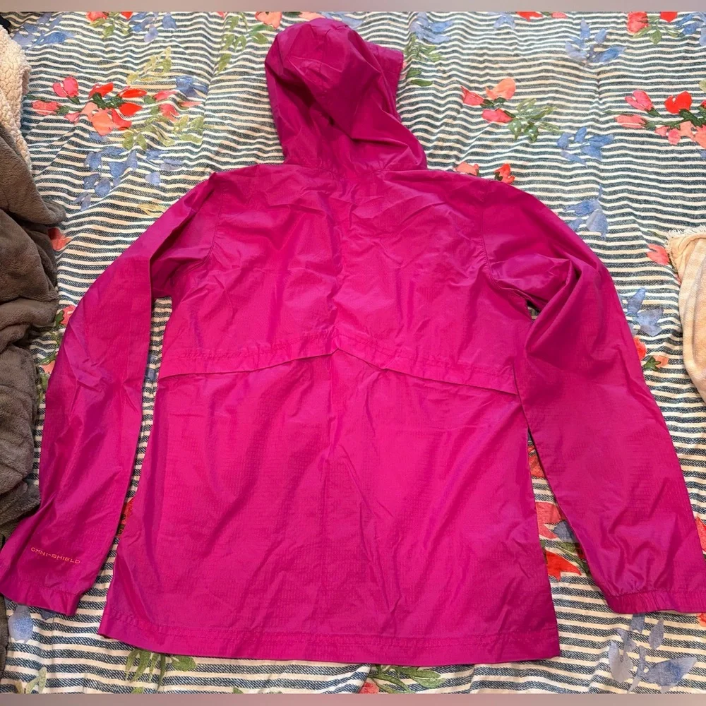 Columbia windbreaker hooded zip-up jacket